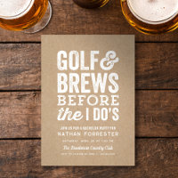 Golf et bières avant l'enterrement de vie de garço