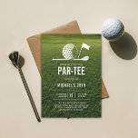 Invitation Golf Golfing Minimaliste Hommes 30e anniversaire<br><div class="desc">Idées de 30e anniversaire pour les hommes : une invitation de 30e anniversaire sur le thème du golf, avec une illustration d'une balle de golf dans une vue extrême rapprochée, sur un arrière - plan de golf. Une invitation moderne et élégante à la fête du 30e anniversaire pour votre mari,...</div>