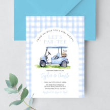 Golf Let's Par-Tee Tee Time Baby shower