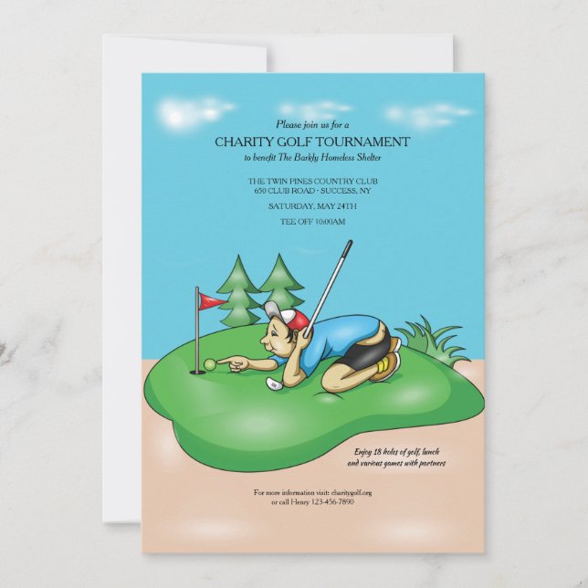 Invitation Golf N'importe (Devant)