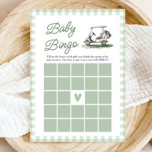Invitation Golf Nouveau au Club Bébé Bingo Jeu de Baby Shower