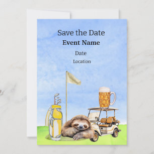 Invitation Golf Party Anniversaire Enregistrer la date pour g