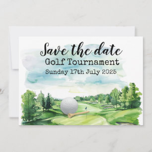 Invitation Golf Sauvez la date Tournoi de golf