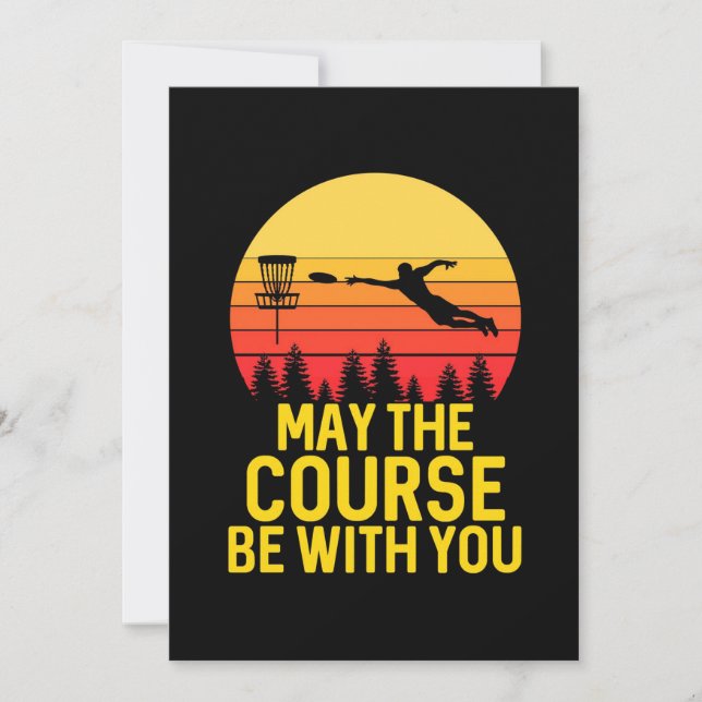 Invitation Golf sur disque avec vous (Devant)