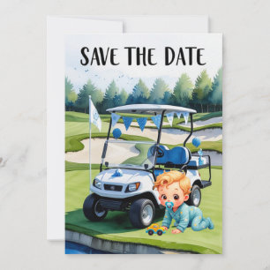 Invitation Golf Teddy Bear It's Boy for Baby shower