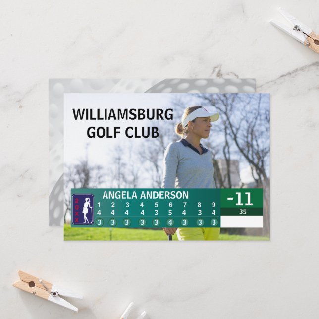 INVITATION GOLF TOURNAMENT LOW SCORE GOLFER AWARD (Devant/Arrière en situation)