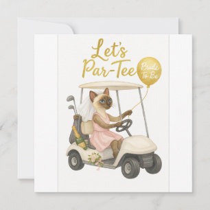 Invitation Golfer Bachelorette Party pour Amoureux de les cha