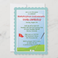 Golfer Golf Boule de golf et drapeau 30e anniversa