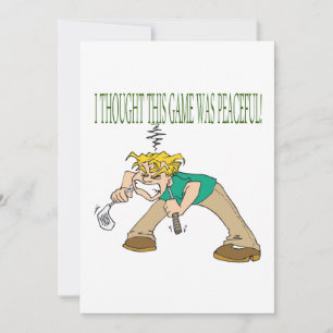 Invitation Golfeur frustré