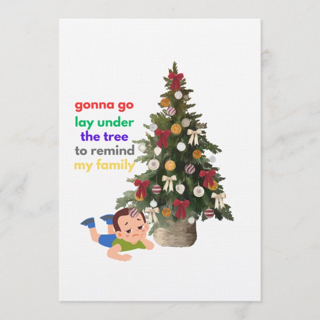 Invitation Gonna Go Lay Under The Tree to Remind My Family (Devant)