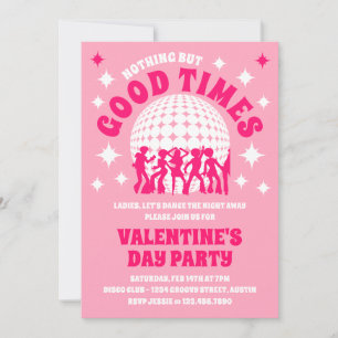 Invitation Good Times Super Pink Saint Valentin fête