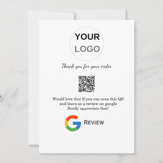 Invitation Google examen logo de l'entreprise Analyser QR exa (Devant)