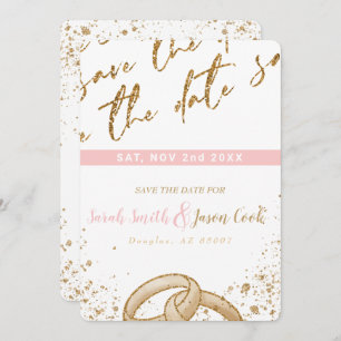 Invitation Gorgeous - Gold Pink COLLECTION A Enregistrer la d