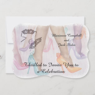 INVITATION GORGEOUS HI HEELS PERSONNALISABLES