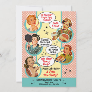 Invitation Gossiping Fête des mariées de la fête de la femme
