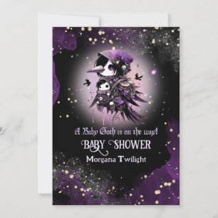 Invitation Goth Baby Girl livrée par Crow Moonlight
