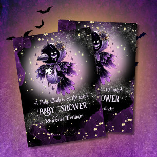 Invitation Goth Baby Girl livrée par Crow Moonlight