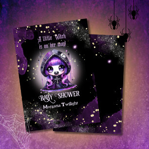 Invitation Goth Baby Girl livrée par Crow Moonlight