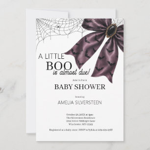 Invitation Gothic Coquette Un petit bébé Halloween