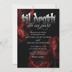 Invitation Gothic Til Mariage de la mort