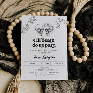 Invitation Gothique Amour Halloween Nuptiale Douche Invitatio