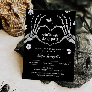 Invitation Gothique Amour Halloween Nuptiale Douche Invitatio