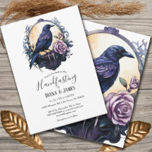 Gothique Boho Floral Raven & Rose Handfasting