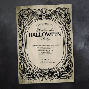 Invitation Gothique de la fête d'Halloween