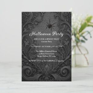 Invitation Gothique de la fête d'Halloween
