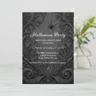 Invitation Gothique de la fête d'Halloween