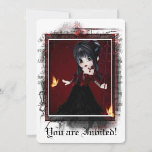 Invitation gothique Douche nuptiale Petit Diable