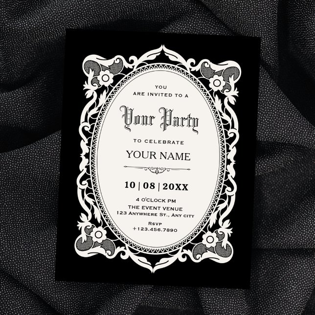 Invitation Gothique élégant  (Créateur téléchargé)