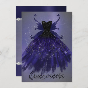 Invitation Gothique Fairy Indigo Gown   Fleur royale violet p