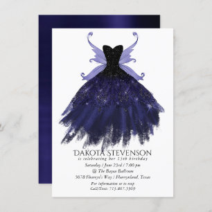 Invitation Gothique Fairy Indigo Gown   Fleur royale violet p