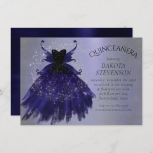 Invitation Gothique Fairy Indigo Gown   Fleur royale violet p