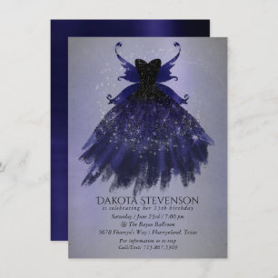 Invitation Gothique Fairy Indigo Gown   Fleur royale violet p
