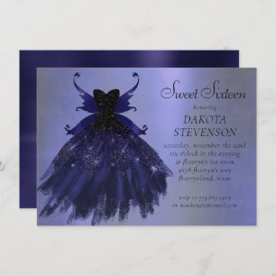 Invitation Gothique Fairy Indigo Gown   Fleur royale violet p