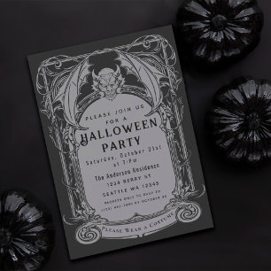 Invitation Gothique Gargoyle Halloween Party