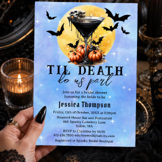 Invitation Gothique jusqu'à ce que la mort nous sépare Martin