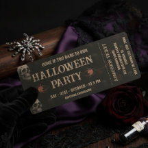 Gothique Skuls & Ravens Dark Halloween Party Ticke