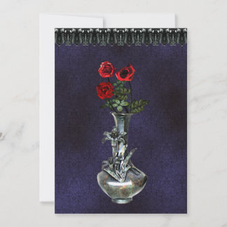 Invitation gothique Vase Argent