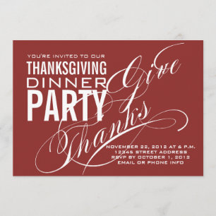 INVITATION GRÂCE À L'INVITATION À DÎNER   ROUGE