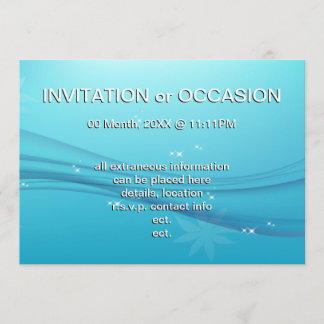 Invitation grâce bleue