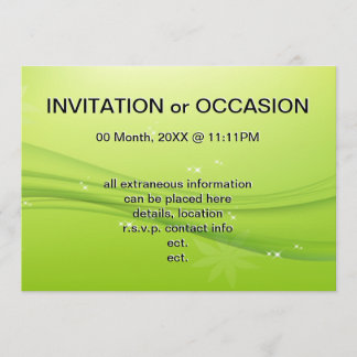 Invitation grâce verte