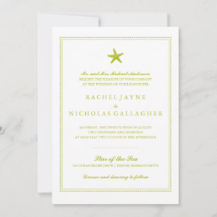 Invitation Gracity Starfish   MARIAGE