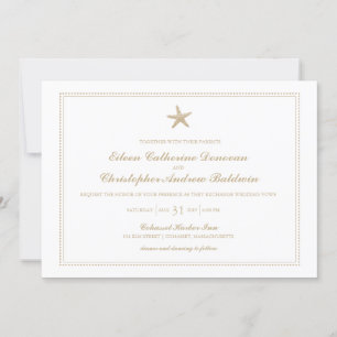 Invitation Gracity Starfish   MARIAGE