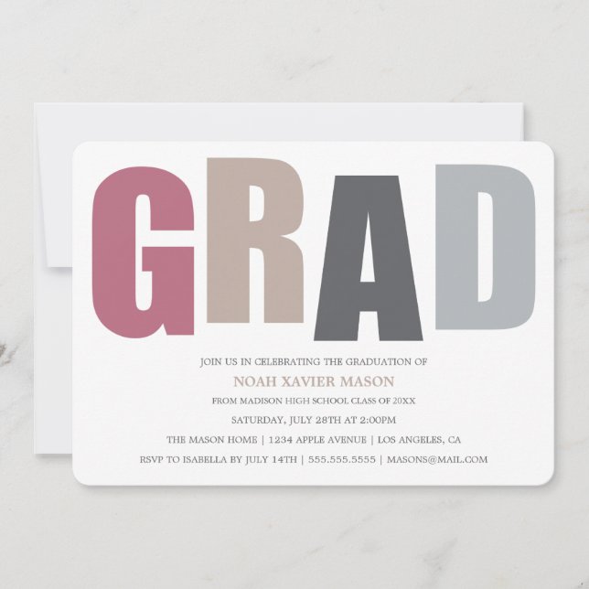 INVITATION GRAD 2 (Devant)