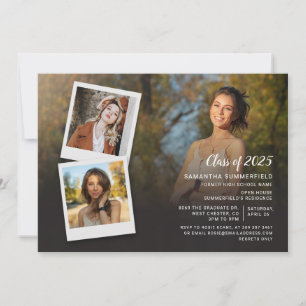 Invitation Grad 2023 Party Photo Collage Script Graduation