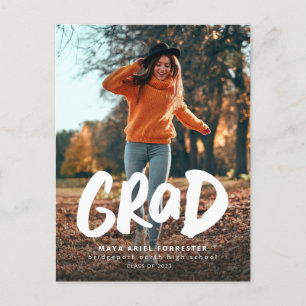 Invitation Grad Grad photo graduation carte postal