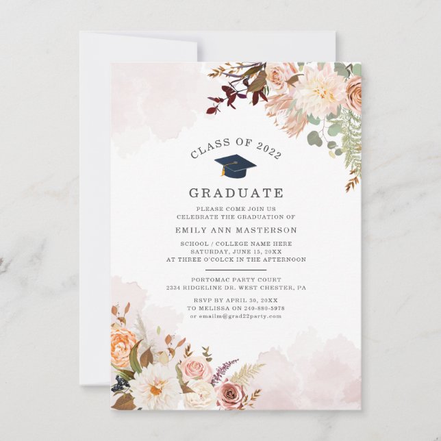 Invitation Grad Party Grad Grad Grad graduation 2025 (Devant)